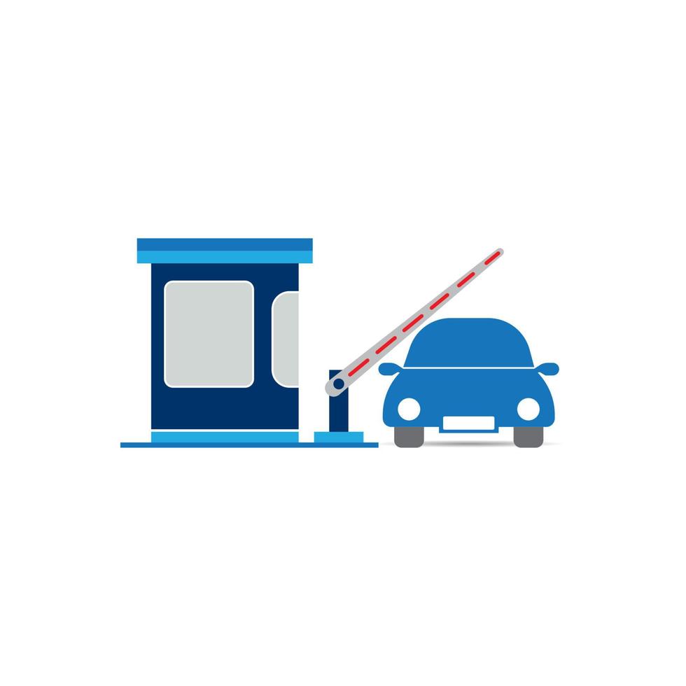 toll gate icon vector