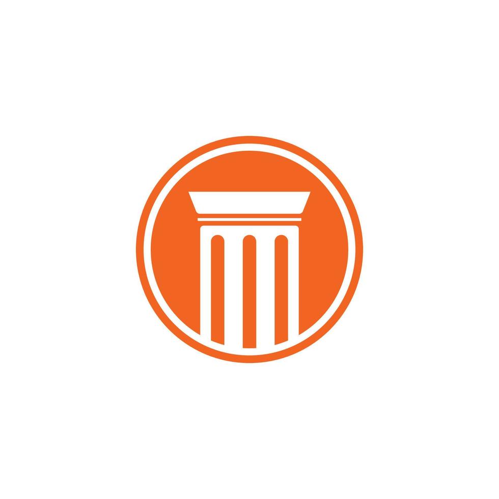pillar logo  vector illustration template design