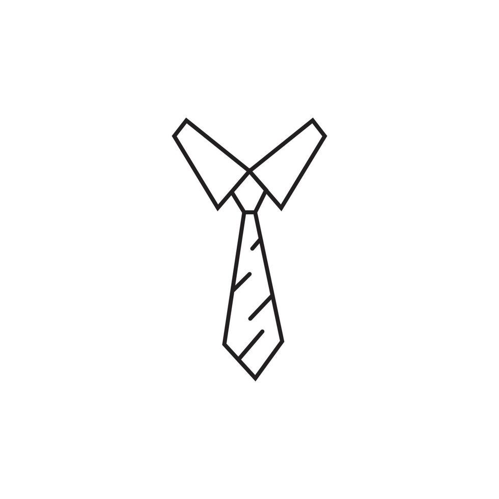 diseño de plantilla de ilustración de vector de icono de corbata