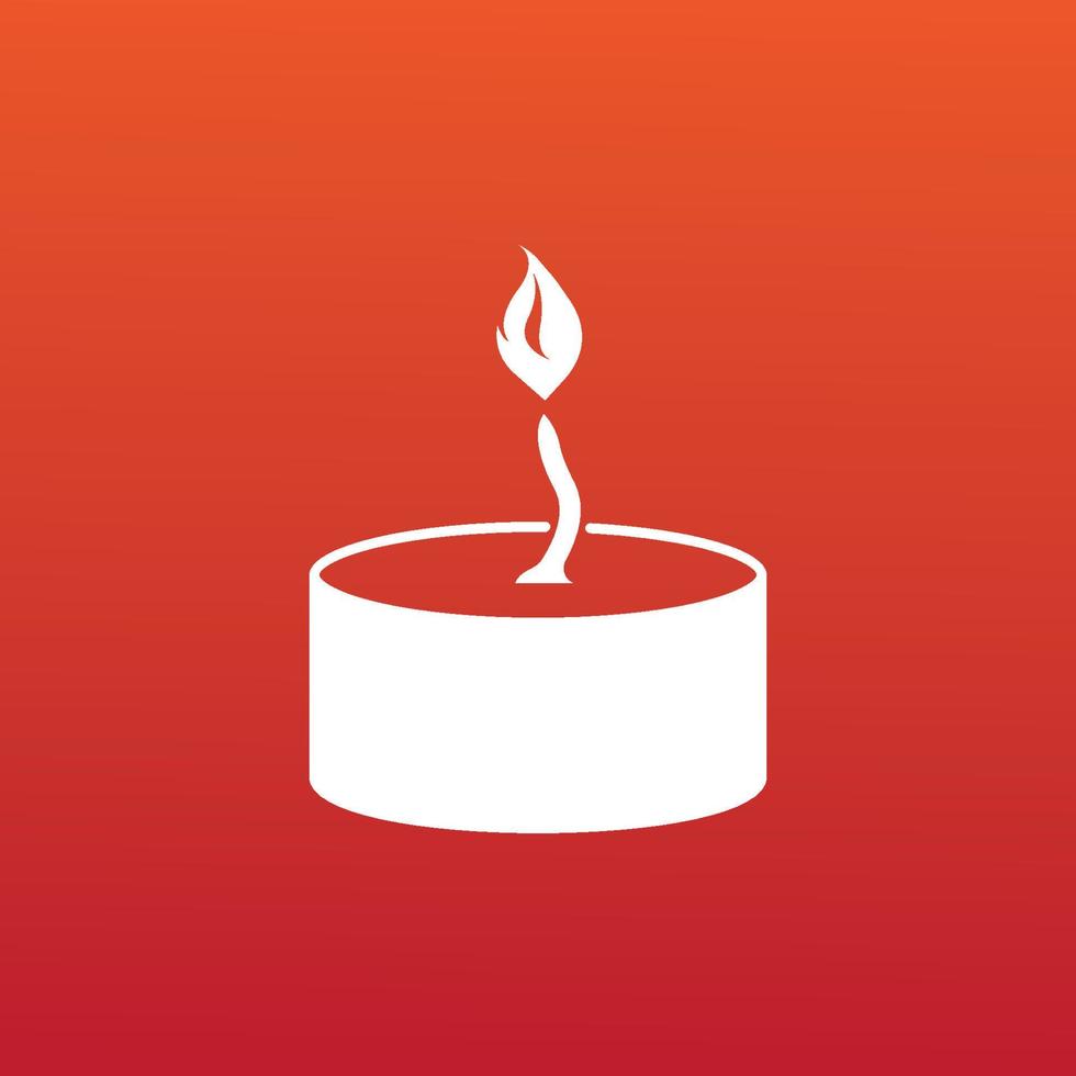 candle icon  vector illustration template design