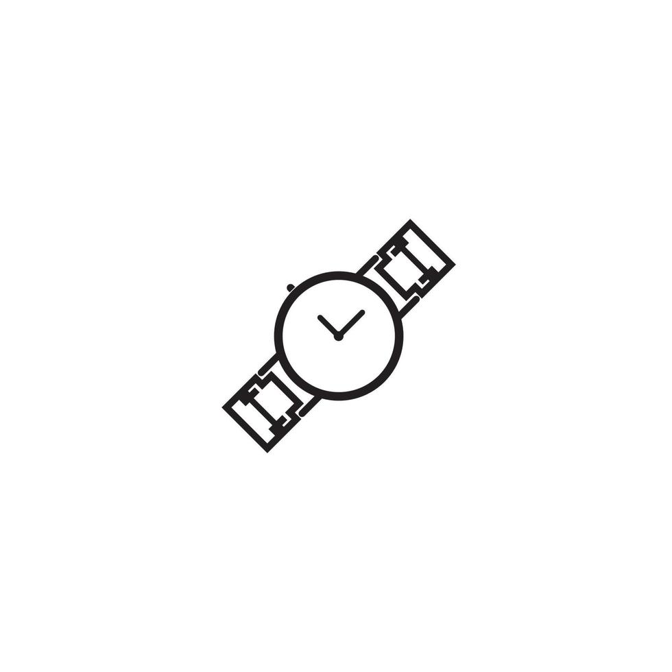 vector de icono de reloj de pulsera