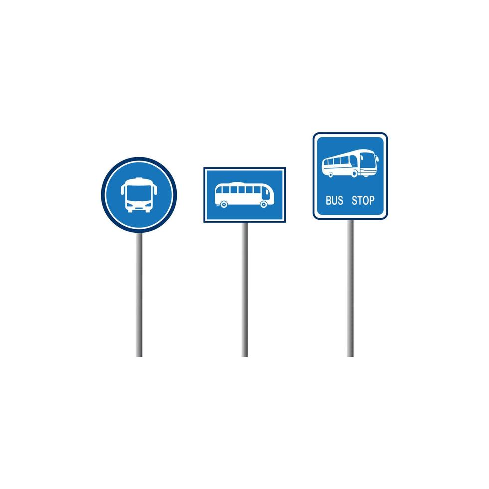 bus stop icon vector