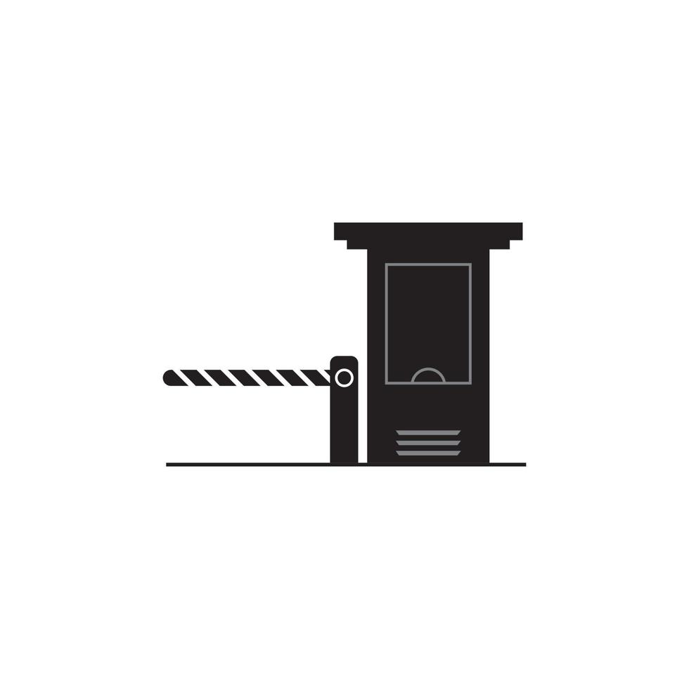 toll gate icon vector