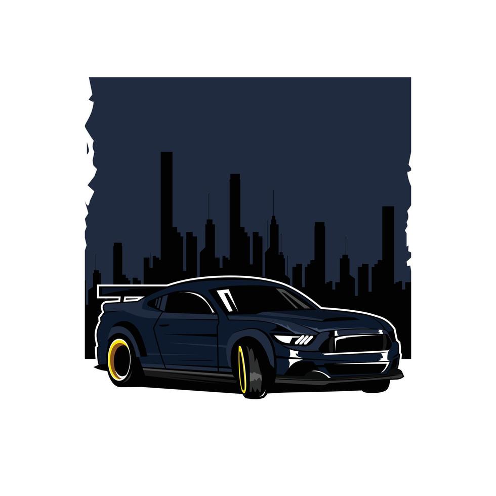 racer on the city vector