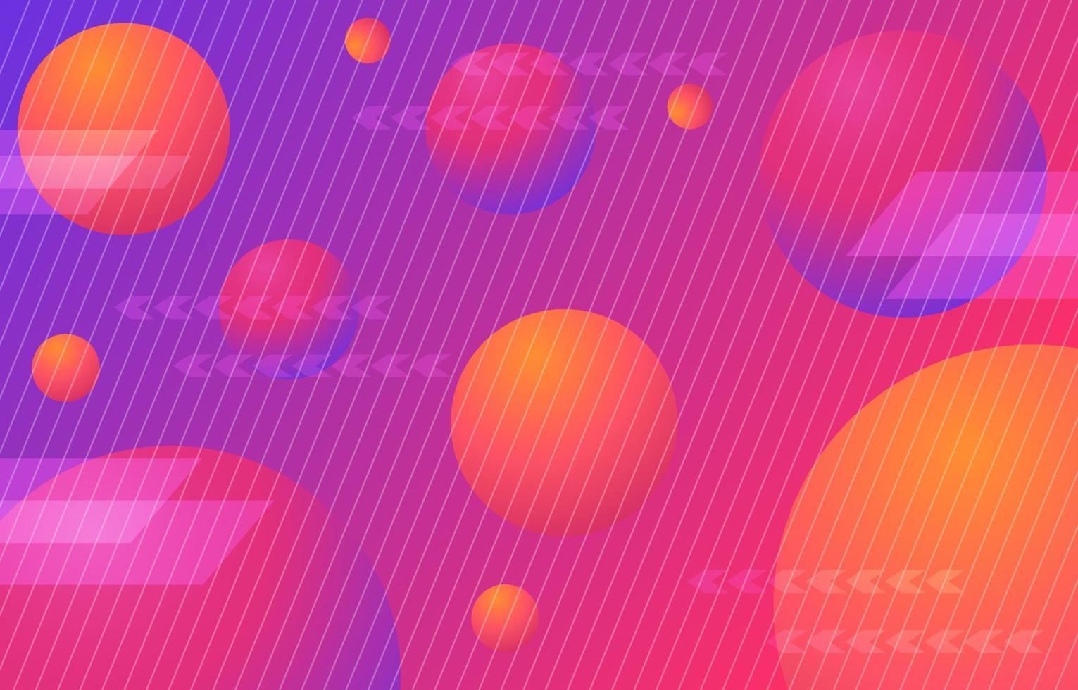 fresh Abstract pink orange bubble colorful gradient background. futuristic, papercut, light summer vector