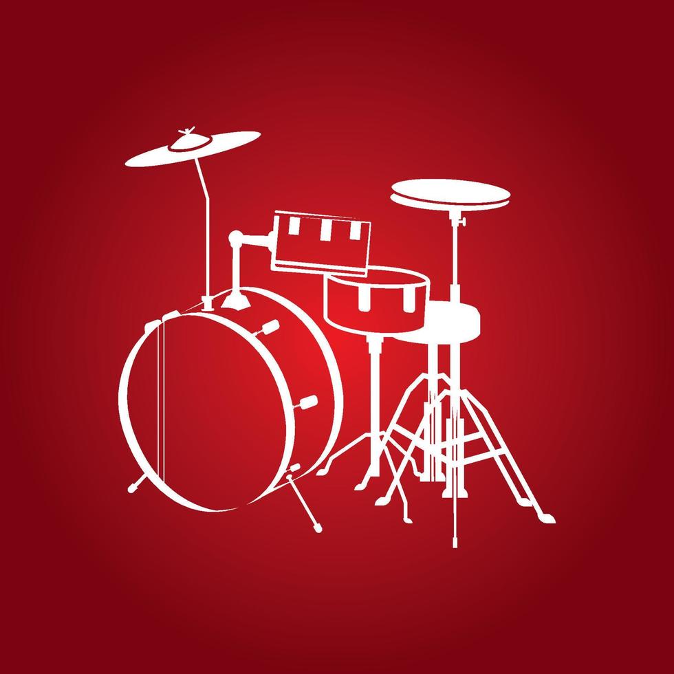 Drum icon  vector illustration template design