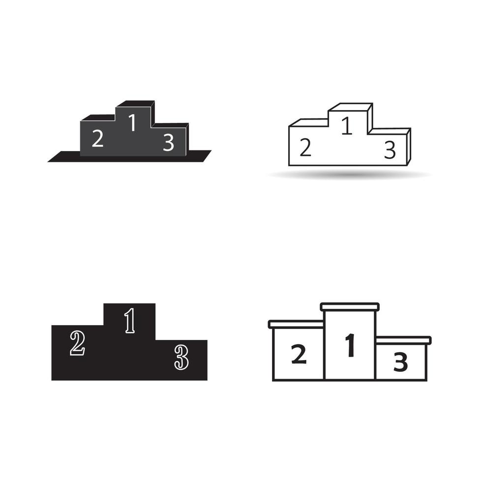 pedestal icon.  vector illustration template design