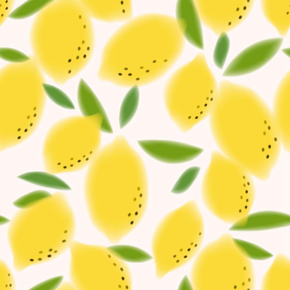 vector verano limón fresco gráfico sin costuras o patrón de tela