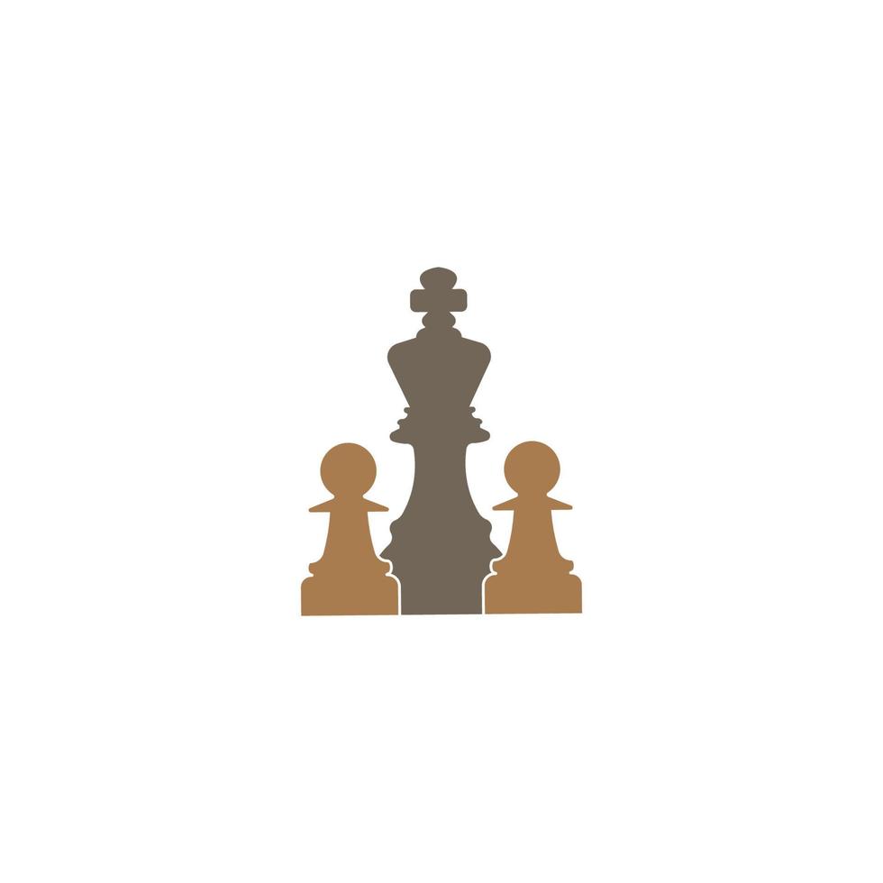 chess logo vector illustration template design