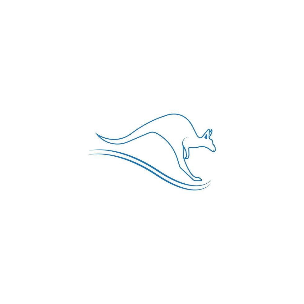 Kangaroo icon  vector illustration template design