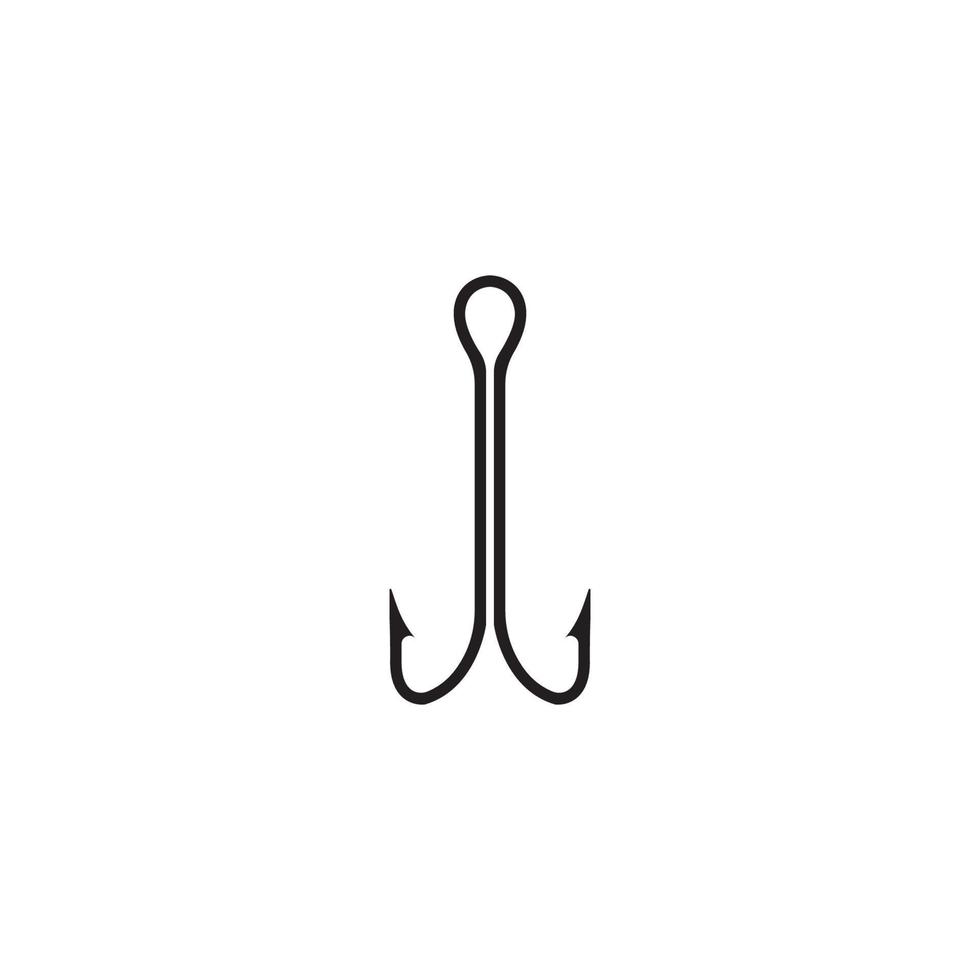 Fish hook icon. vector