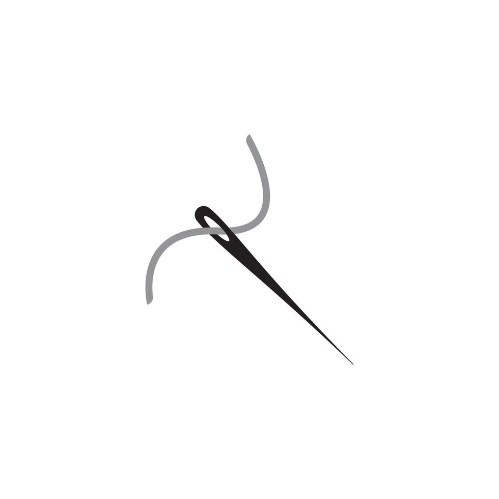 sewing needle icon vector
