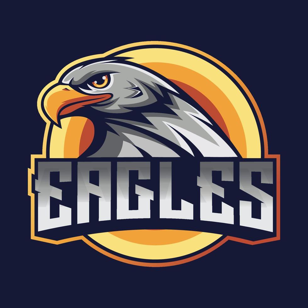 Eagles mascot logo good use for symbol identity emblem badge and more vector