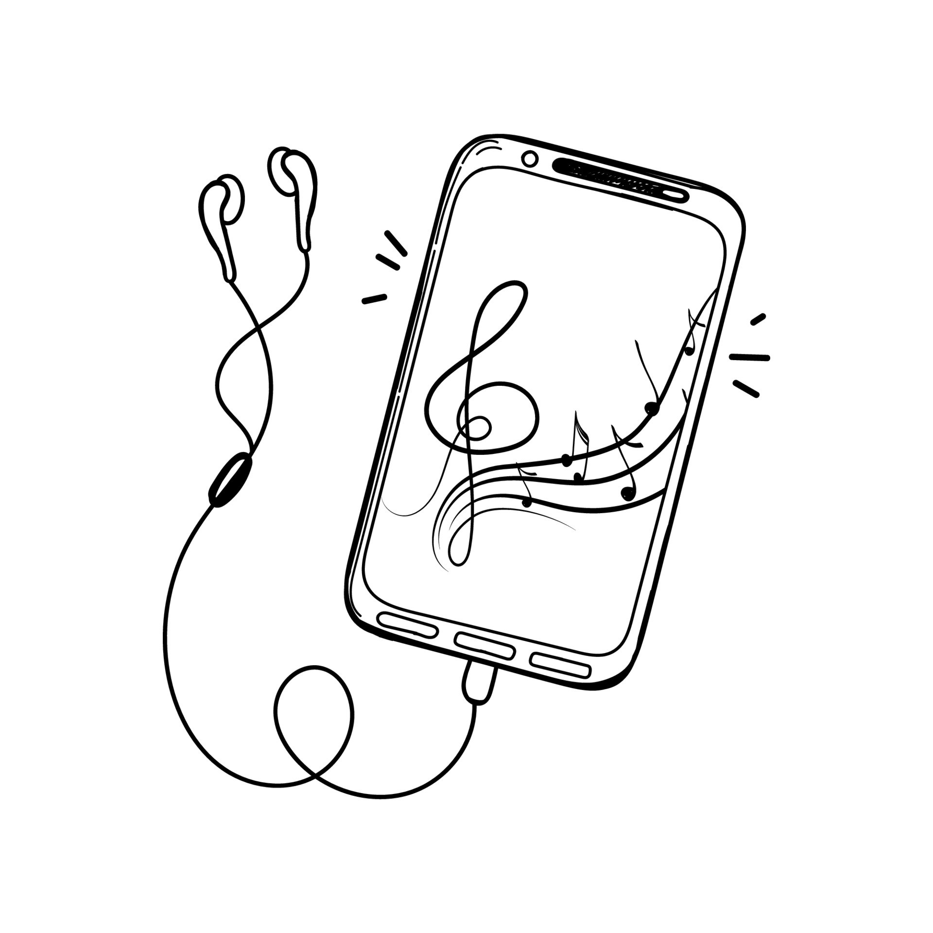 Simple hand draw sketch 3 old model flat color shining vector smartphone  Hand draw sketch 3 old model flat color shining  CanStock