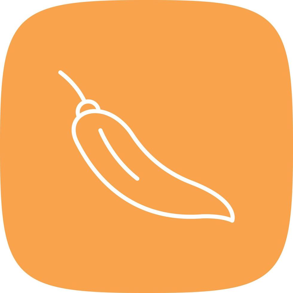Chilli Line Round Corner vector