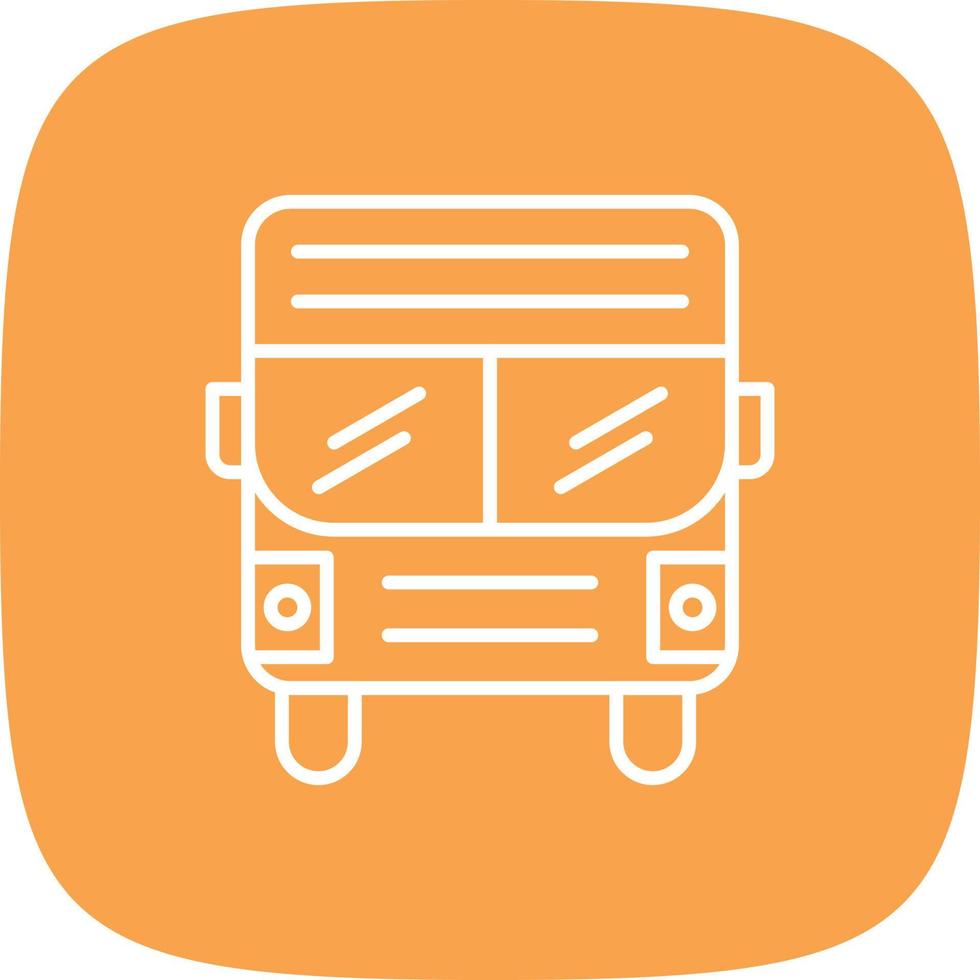 School Bus Line Round Corner vector