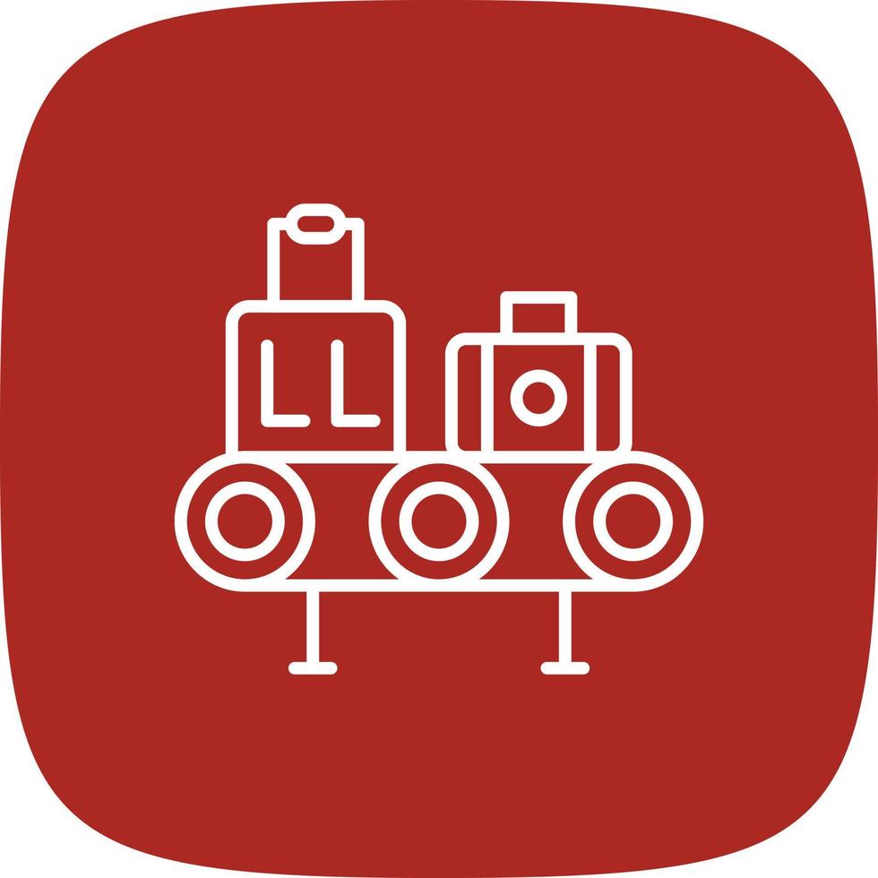 Check Out Line Round Corner vector