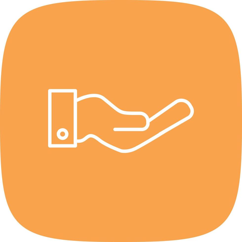 Hand Line Round Corner vector