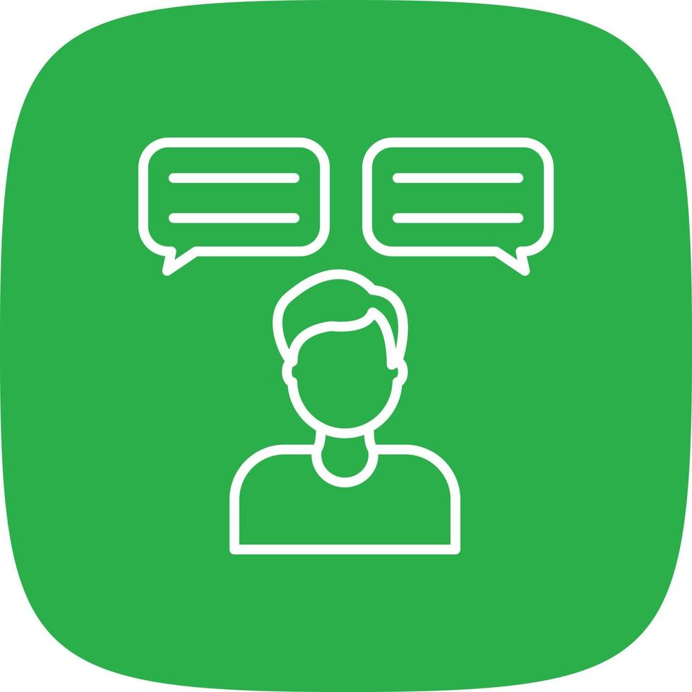 Chat Line Round Corner vector