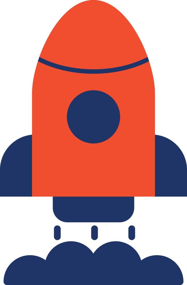 Launch Line Inverted Icon vector