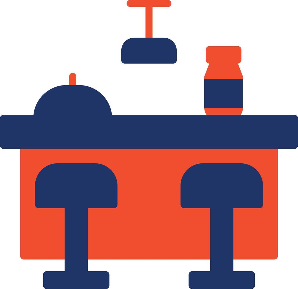 Bar Counter Color Icon vector