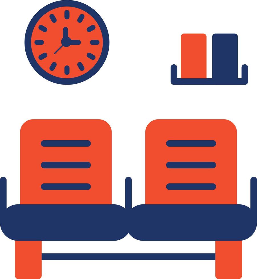 Waiting Room Color Icon vector