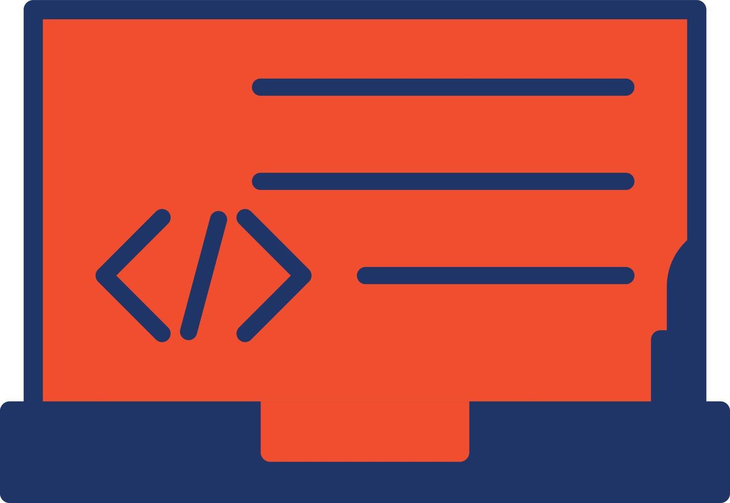 icono de color de programación vector