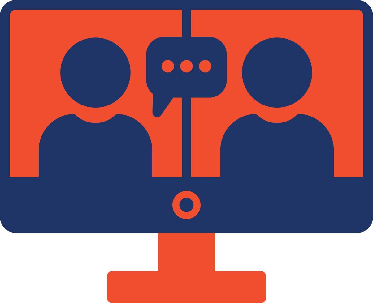 Online Class Color Icon vector
