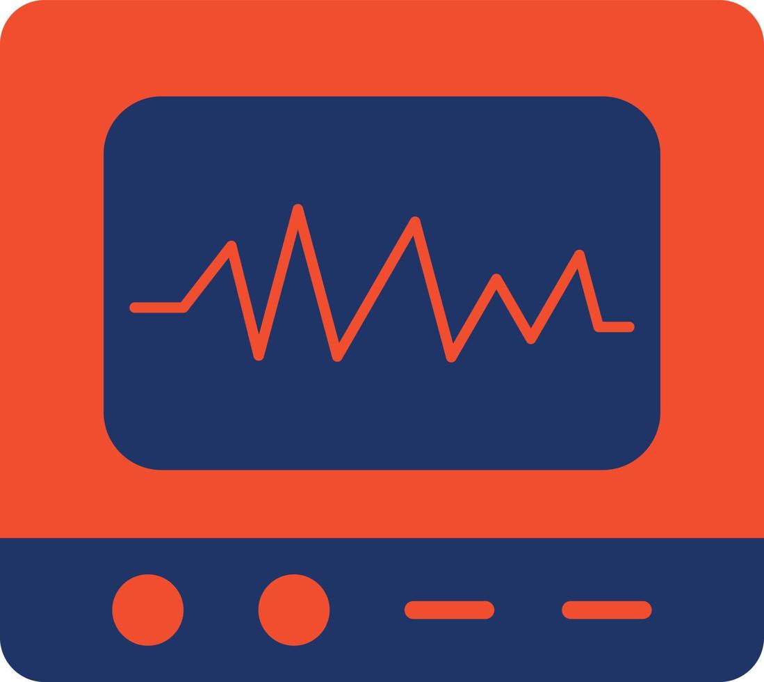 Oscilloscope Color Icon vector