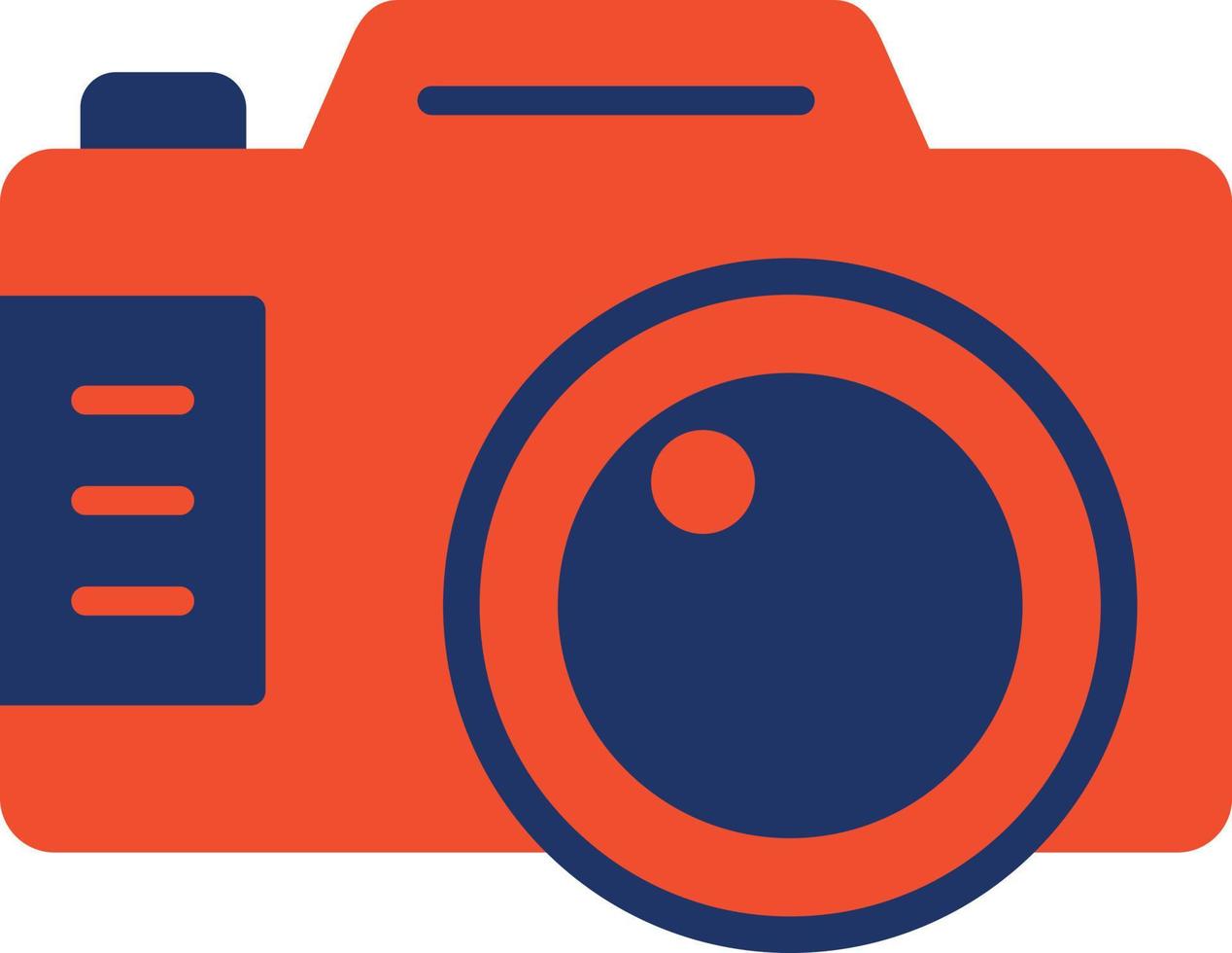 Camera Line Inverted Icon vector