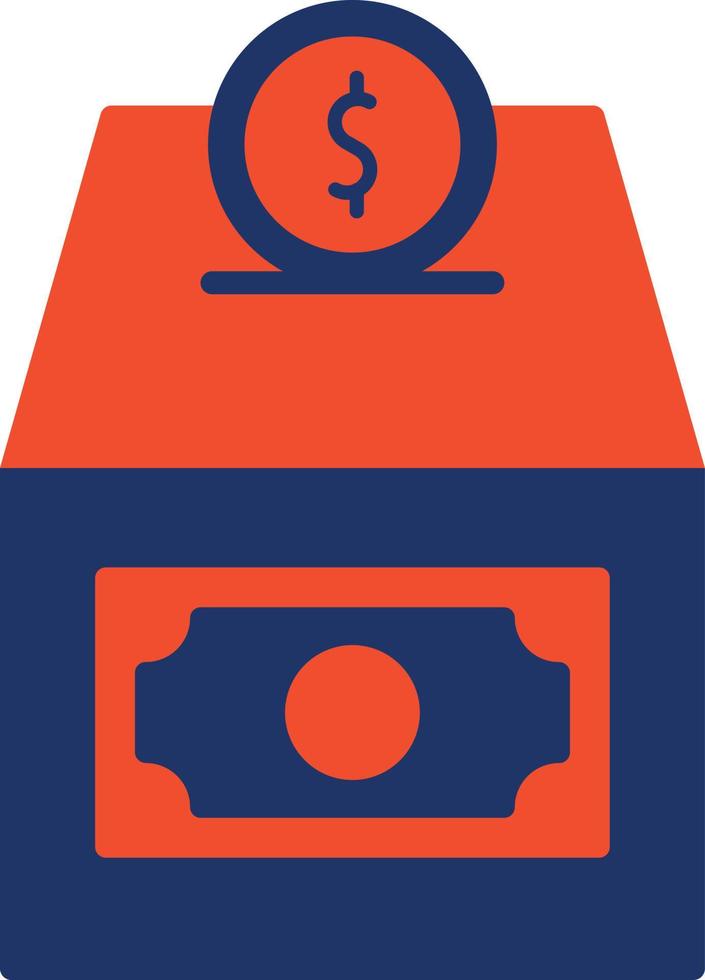 Donation Line Inverted Icon vector