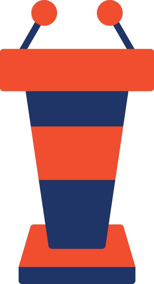 Tribune Color Icon vector