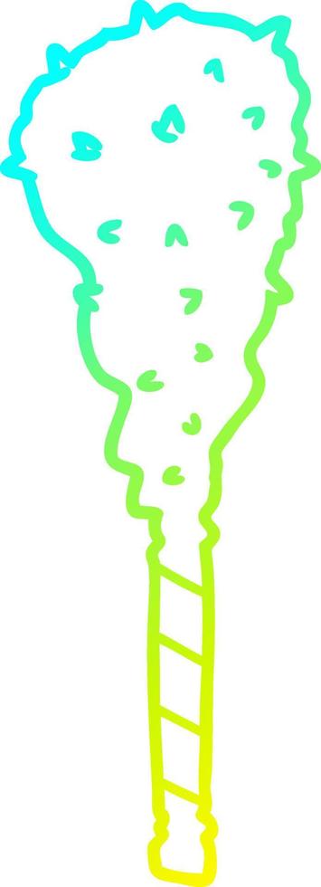 cold gradient line drawing cartoon primitive club vector