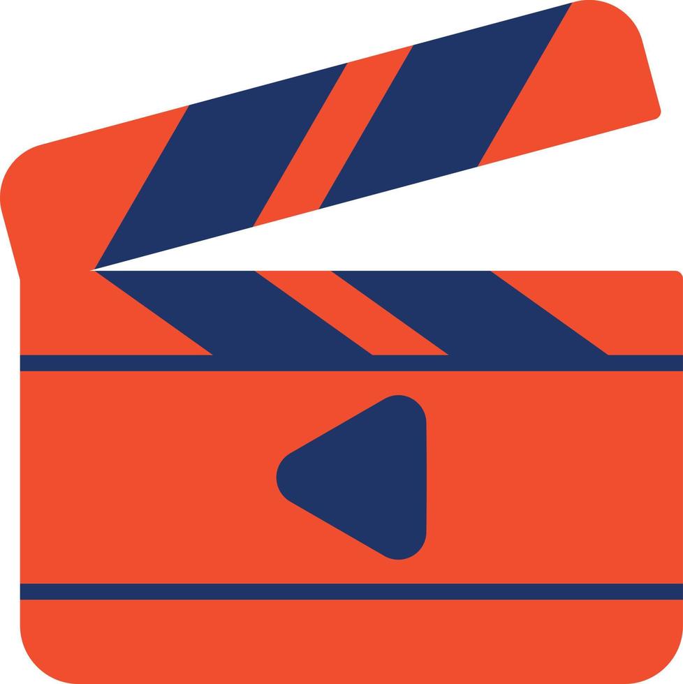 Clapperboard Color Icon vector