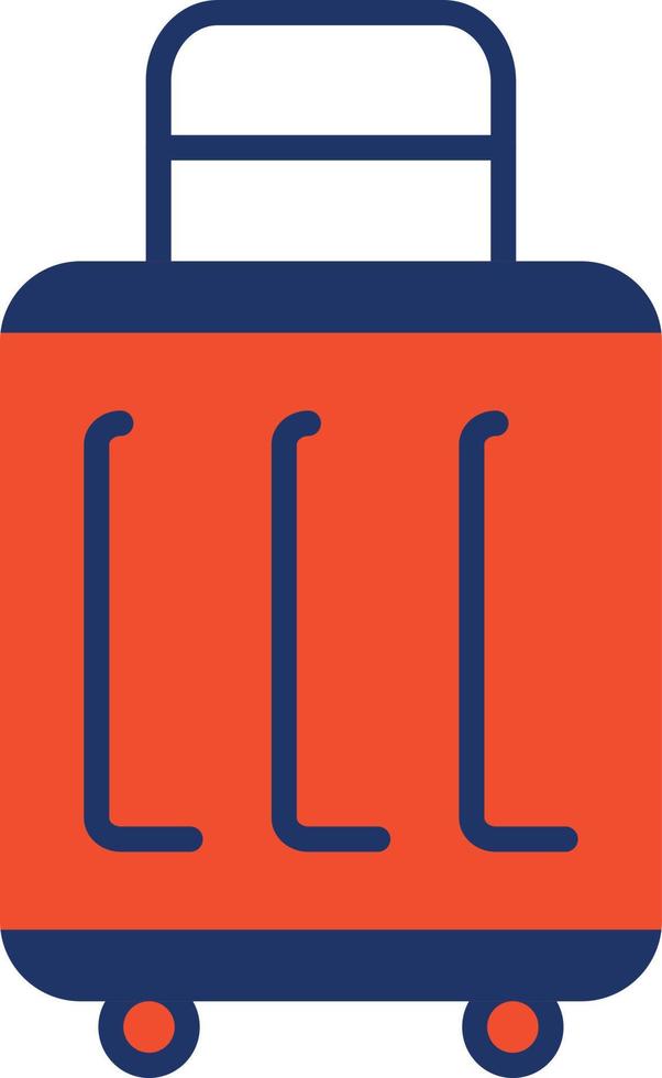 Suitcases Color Icon vector