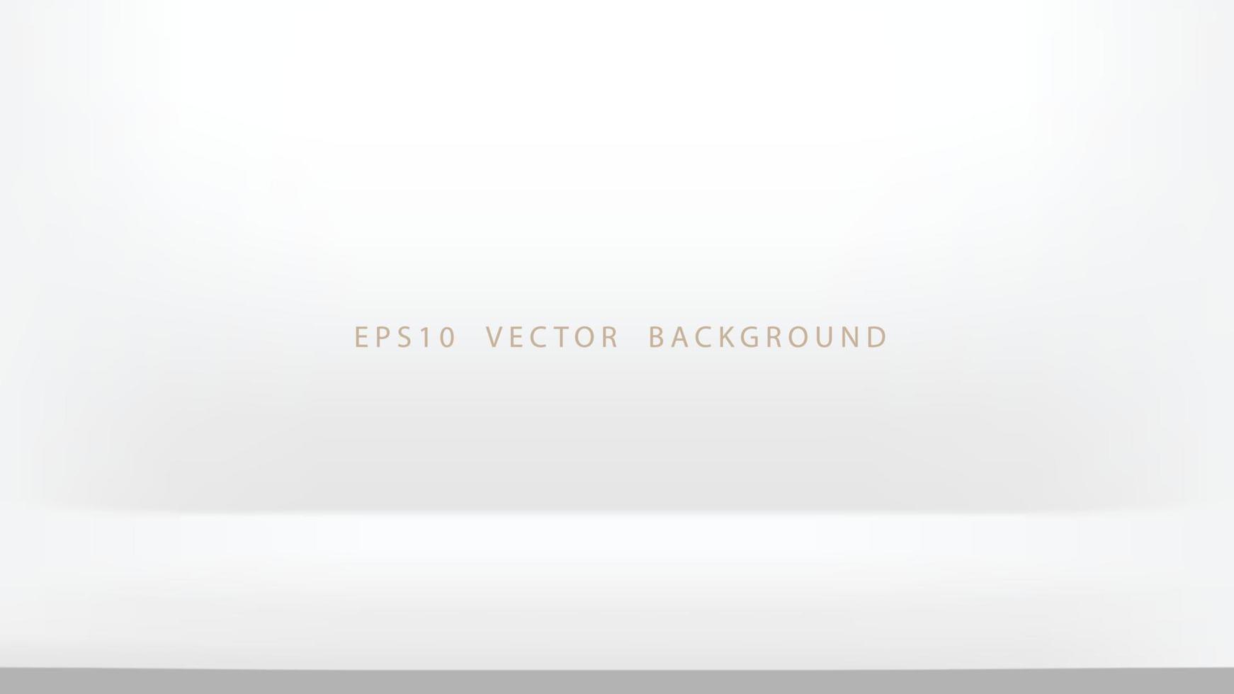Empty white stage vector background