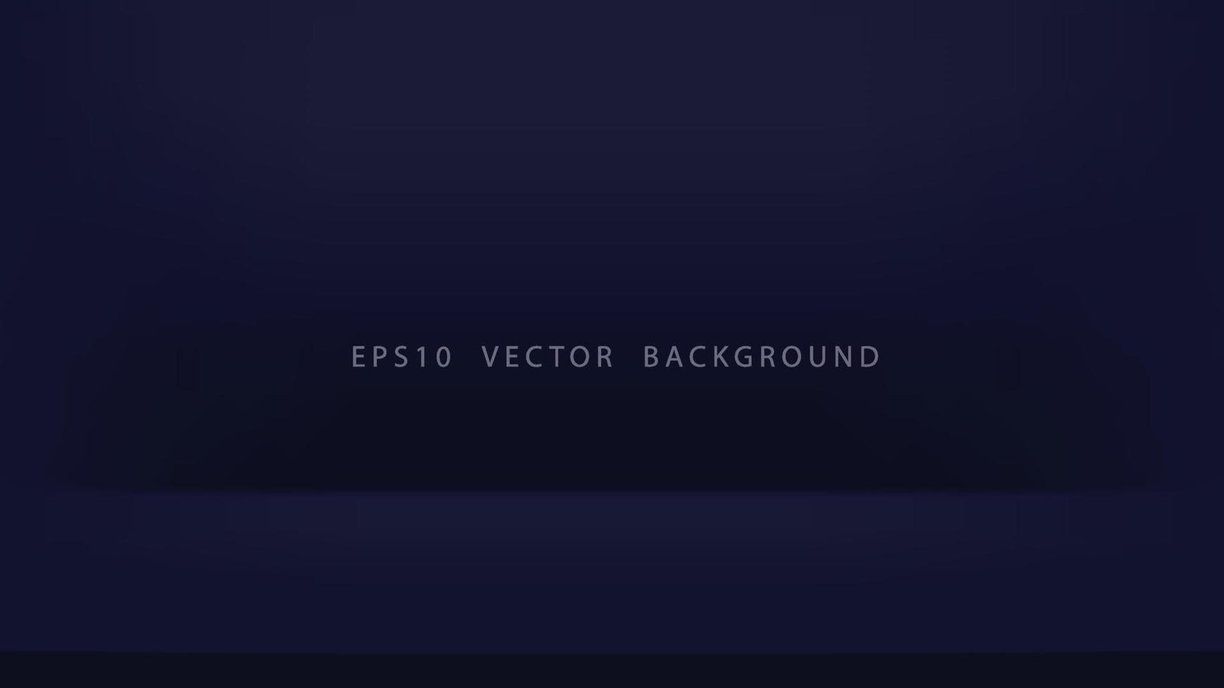 Empty dark stage vector background
