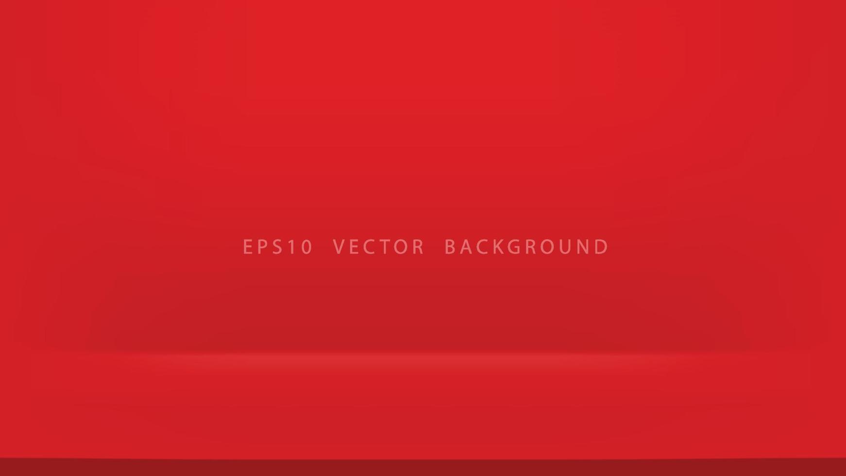 Empty red stage vector background