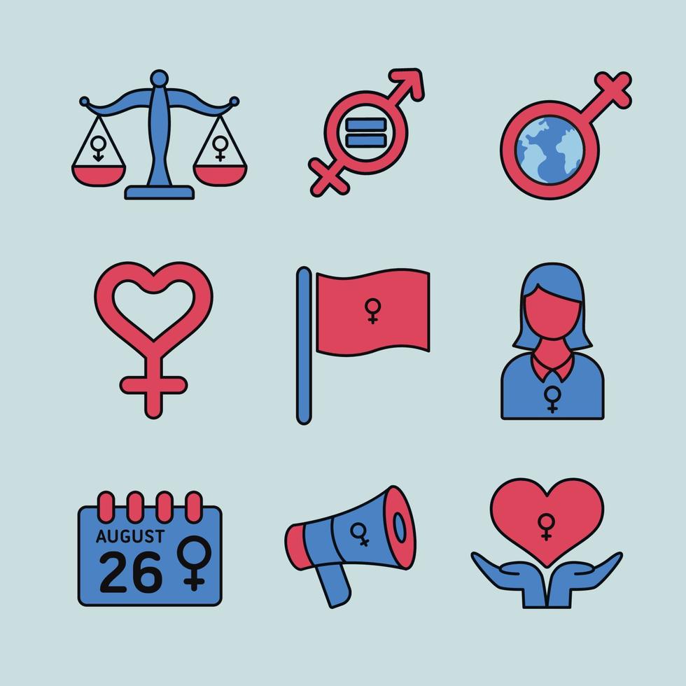 Women's Equality Day Icon vector