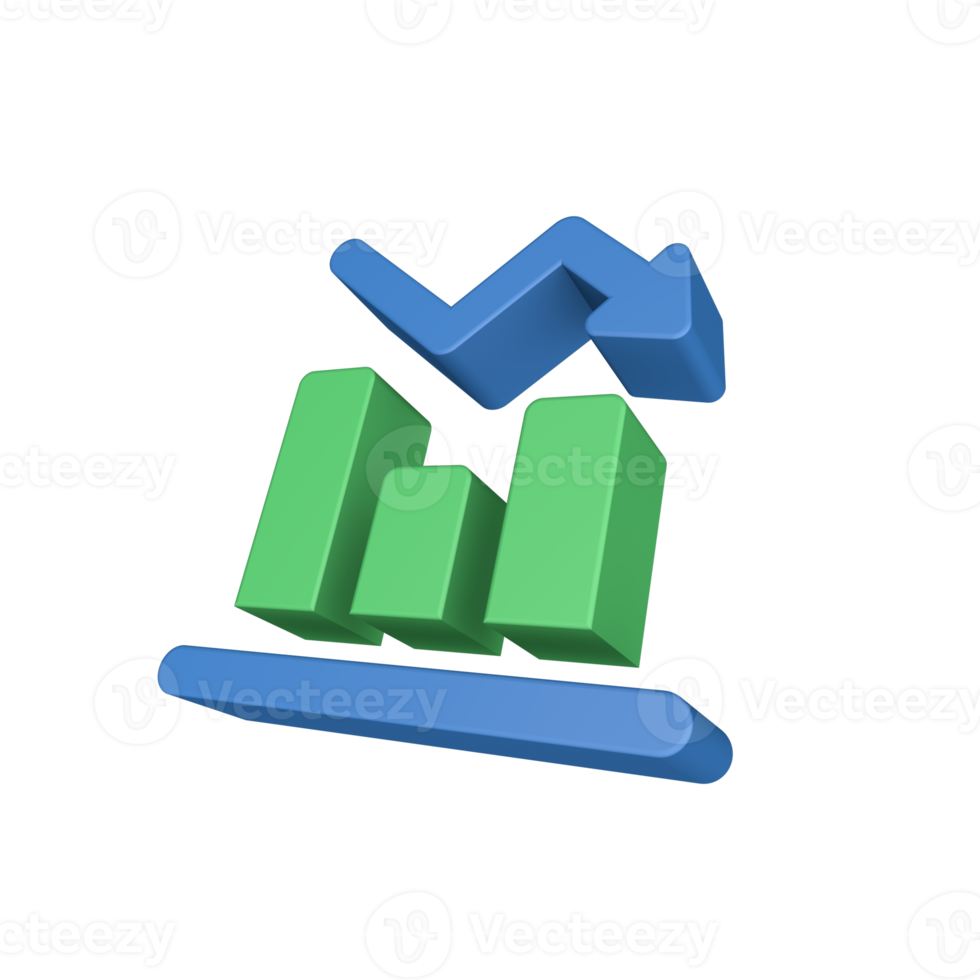 icône de finances 3d png