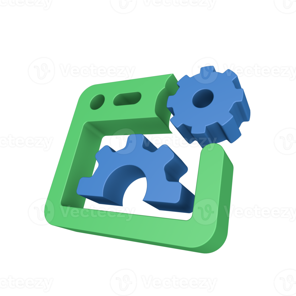 3D Data Processing Icon png