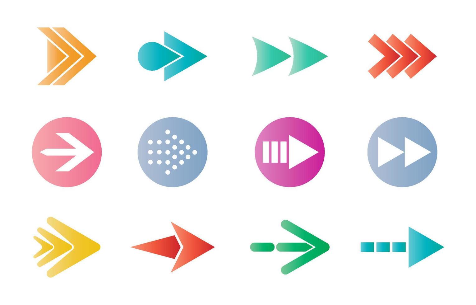 Arrow Icon Set vector