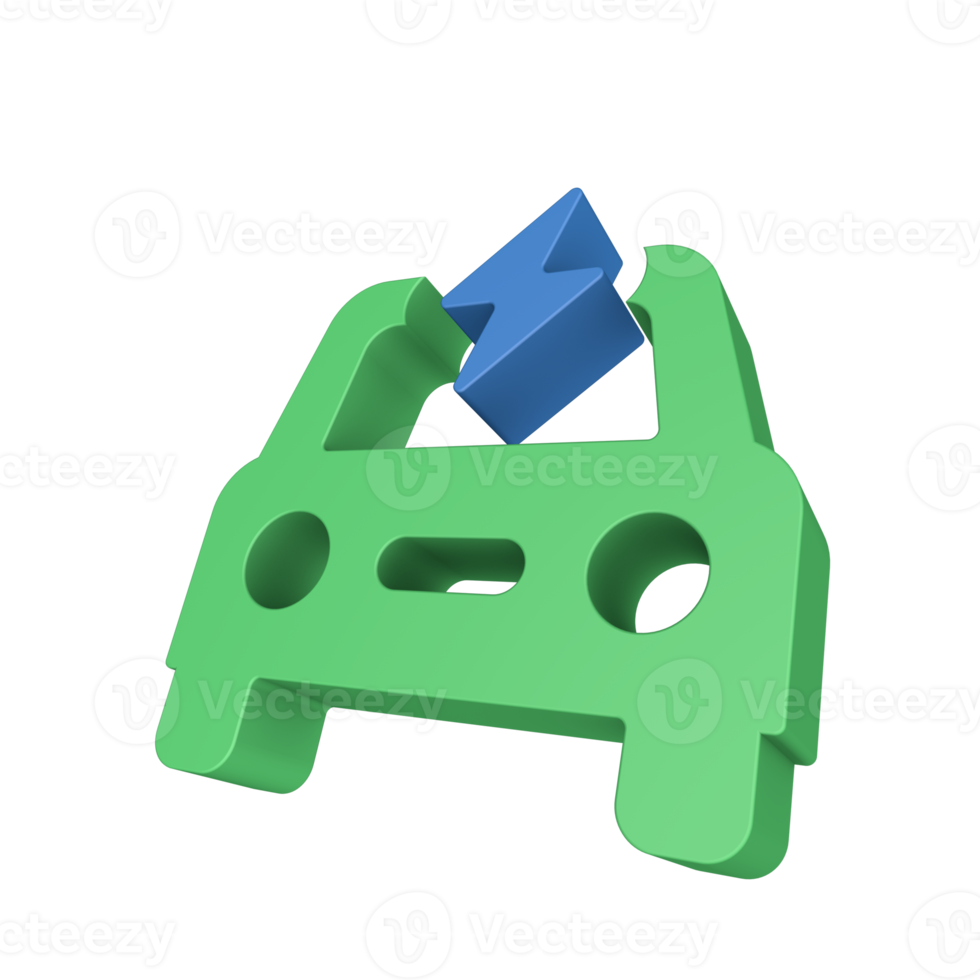 icône de l'écologie de l'énergie 3d png