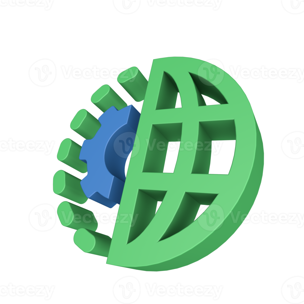3D Data Processing Icon png