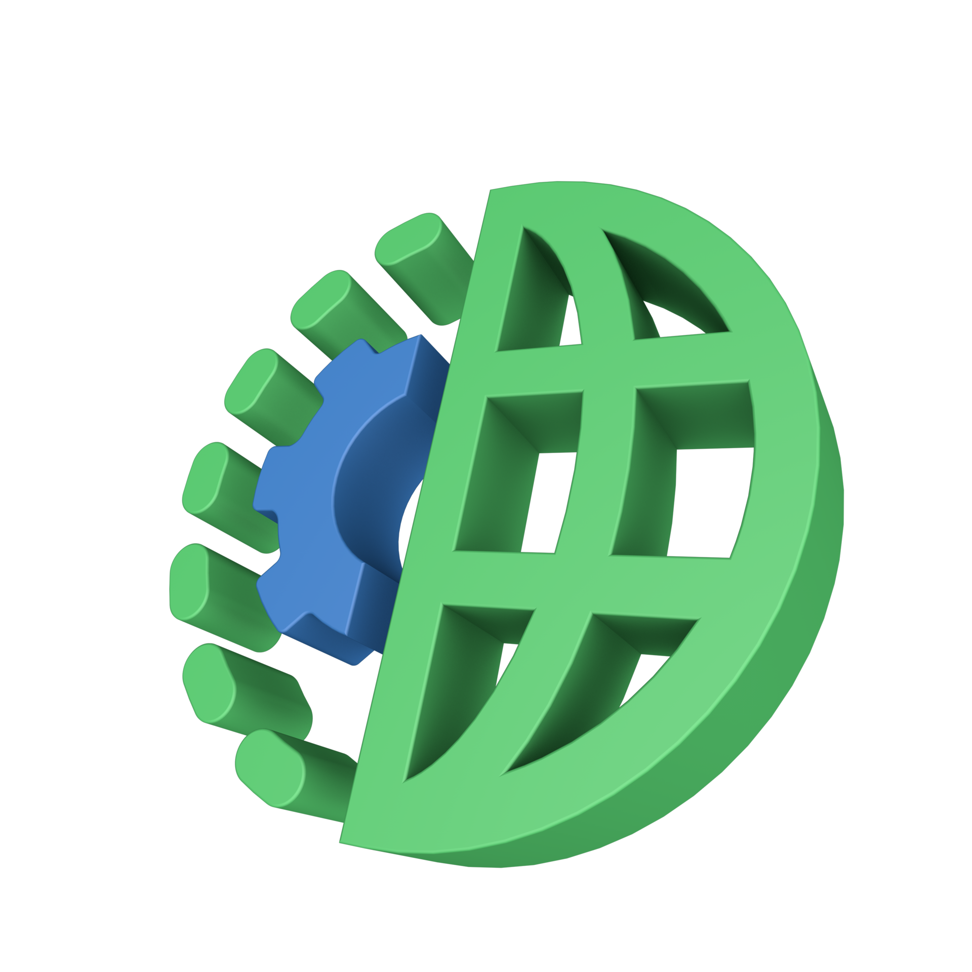 3D Data Processing Icon 10063375 PNG