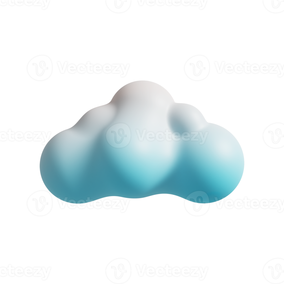 Wolkensymbol 3d rendern png