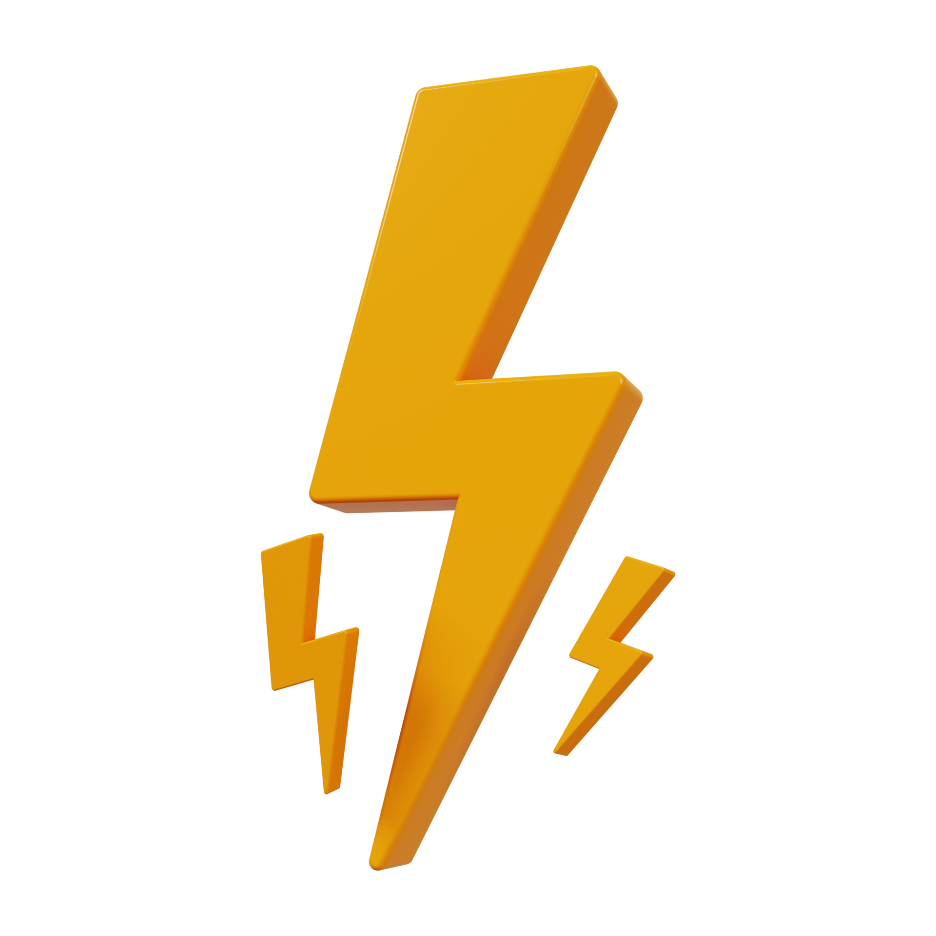 Lightning flash Flash sale element 3d render 10063489 PNG