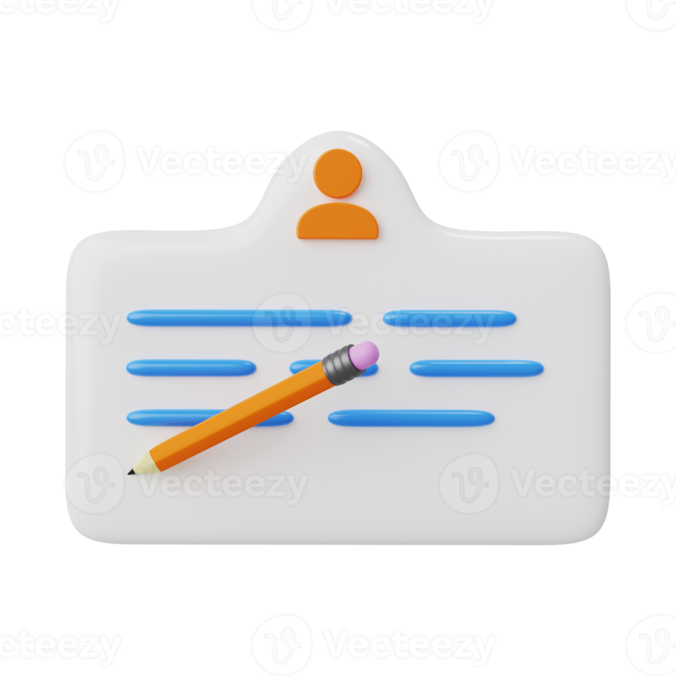 3D render of a speech bubble Message from the user png