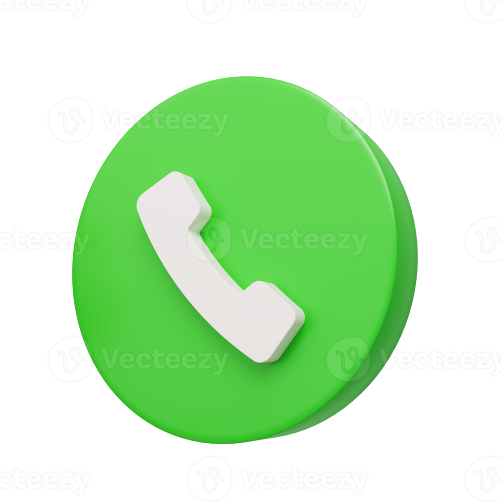 Phone icon 3d render png