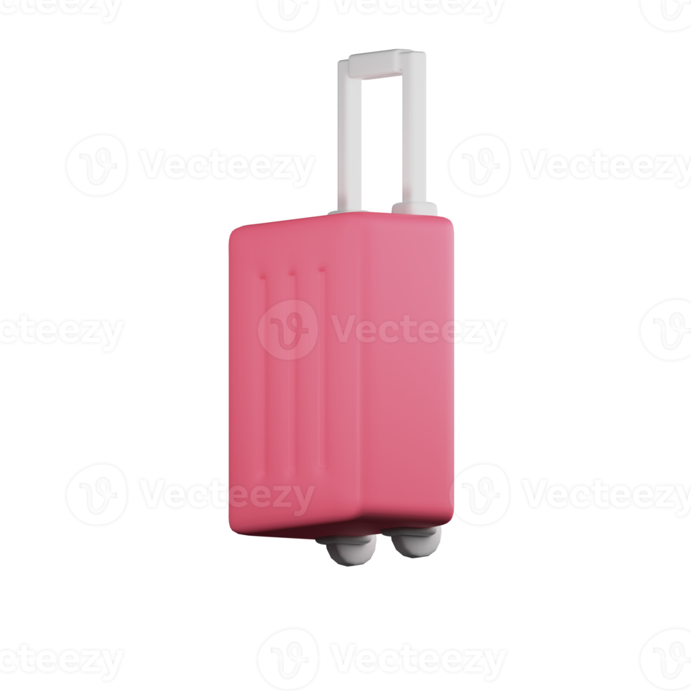 bagage väskor resa 3d illustration png